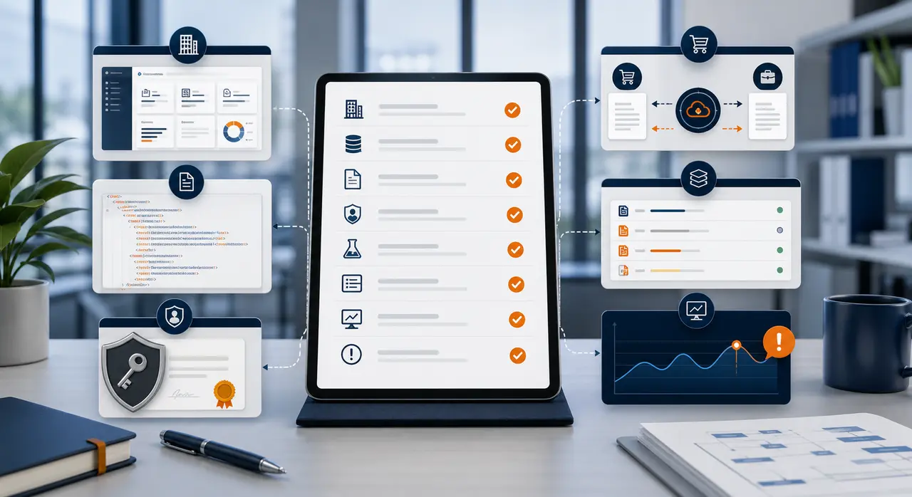 Mapa audytu, integracji ERP, obiegu dokumentów i monitoringu KSeF